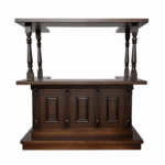 Cuba bar met luifel - 2 meter - Donkerbruin