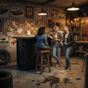 Thuisbar - 150cm - bruin cafe - geschikt voor garage of overkapping