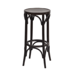 Barkruk hout bruin traditioneel