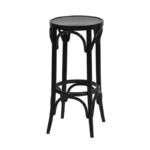 Barkruk hout zwart traditioneel