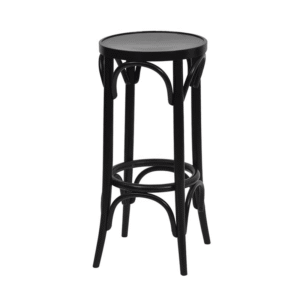 Barkruk hout zwart traditioneel