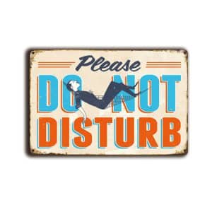Metalen wandbord Please do not disturb