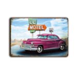 Metalen wandbord Motel Route 66