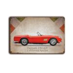 Metalen wandbord Ferrari 250 GT