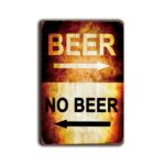 Metalen wandbord Beer no Beer
