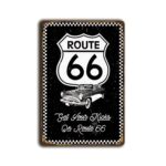 Metalen wandbord Route 66 Get your kicks on route 66