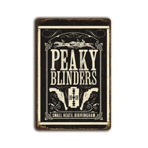 Metalen wandbord Peaky Blinders small heath Birmingham
