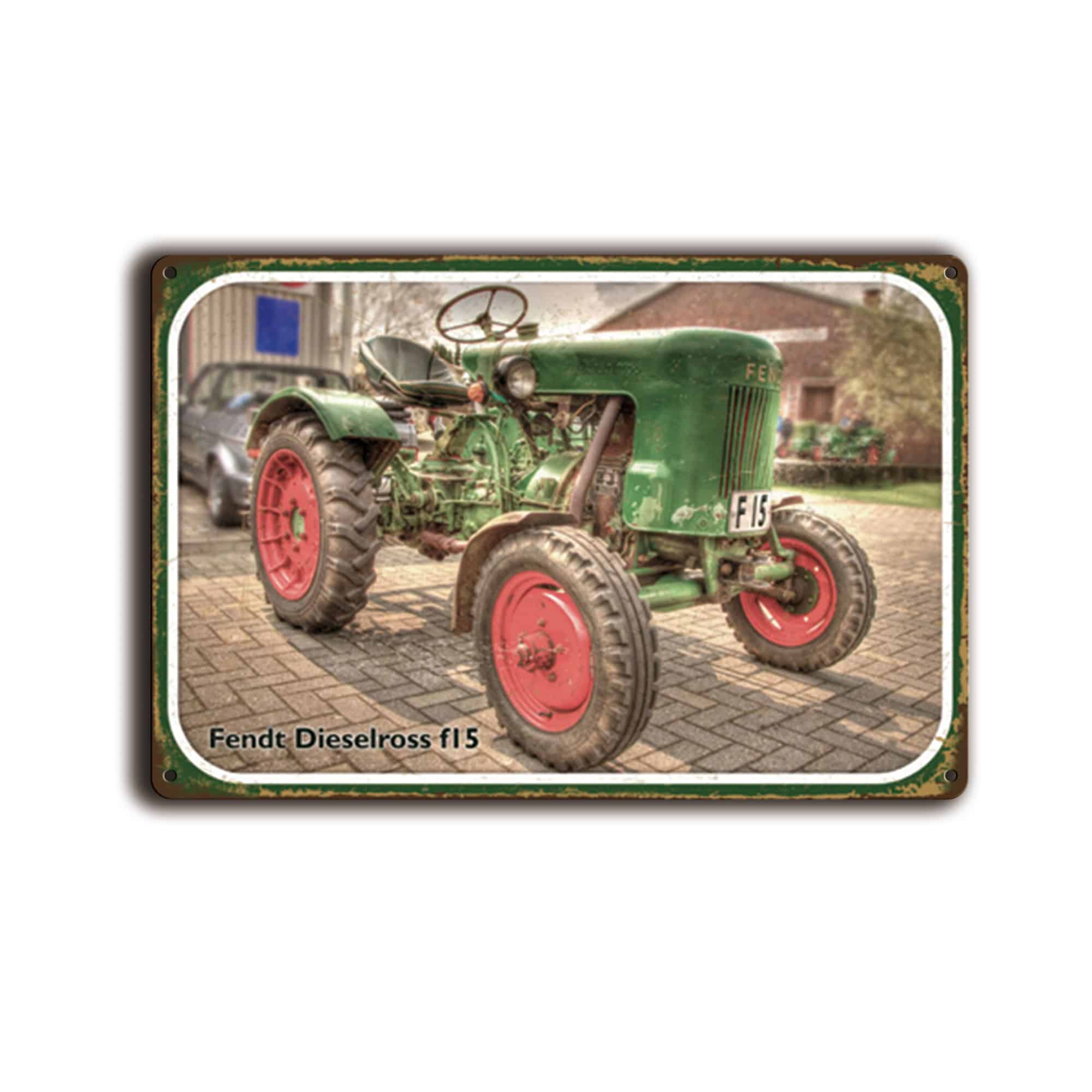 Metalen wandbord Fendt Dieselross f15 1 Metalen wandbord Fendt Dieselross f15