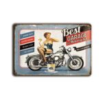 Metalen wandbord Best Garage Pin-up Motor