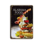 Metalen wandbord Alabama Food
