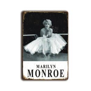 Metalen wandbord Marilyn Monroe