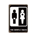 Metalen wandbord The simple truth