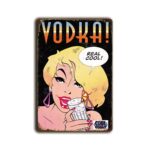 Metalen wandbord Vodka "real cool"