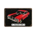 Metalen wandbord Falcon GT
