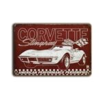 Metalen wandbord Corvette Stingray