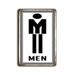 Metalen wandbord MEN