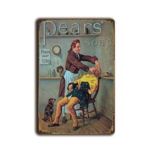 Metalen wandbord Pears' soap