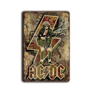 Metalen wandbord ACDC Highway to hell