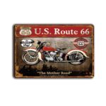 Metalen wandbord U.S Route 66 "The Mother Road"