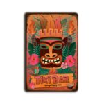 Metalen wandbord Tikibar "always happy hour"