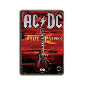 Metalen wandbord ACDC Thunderstruck