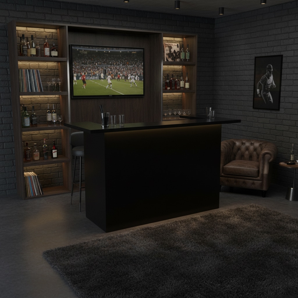 Standaard bar 2 meter MDF 2 Standaard bar 2 meter MDF - Afbeelding 2